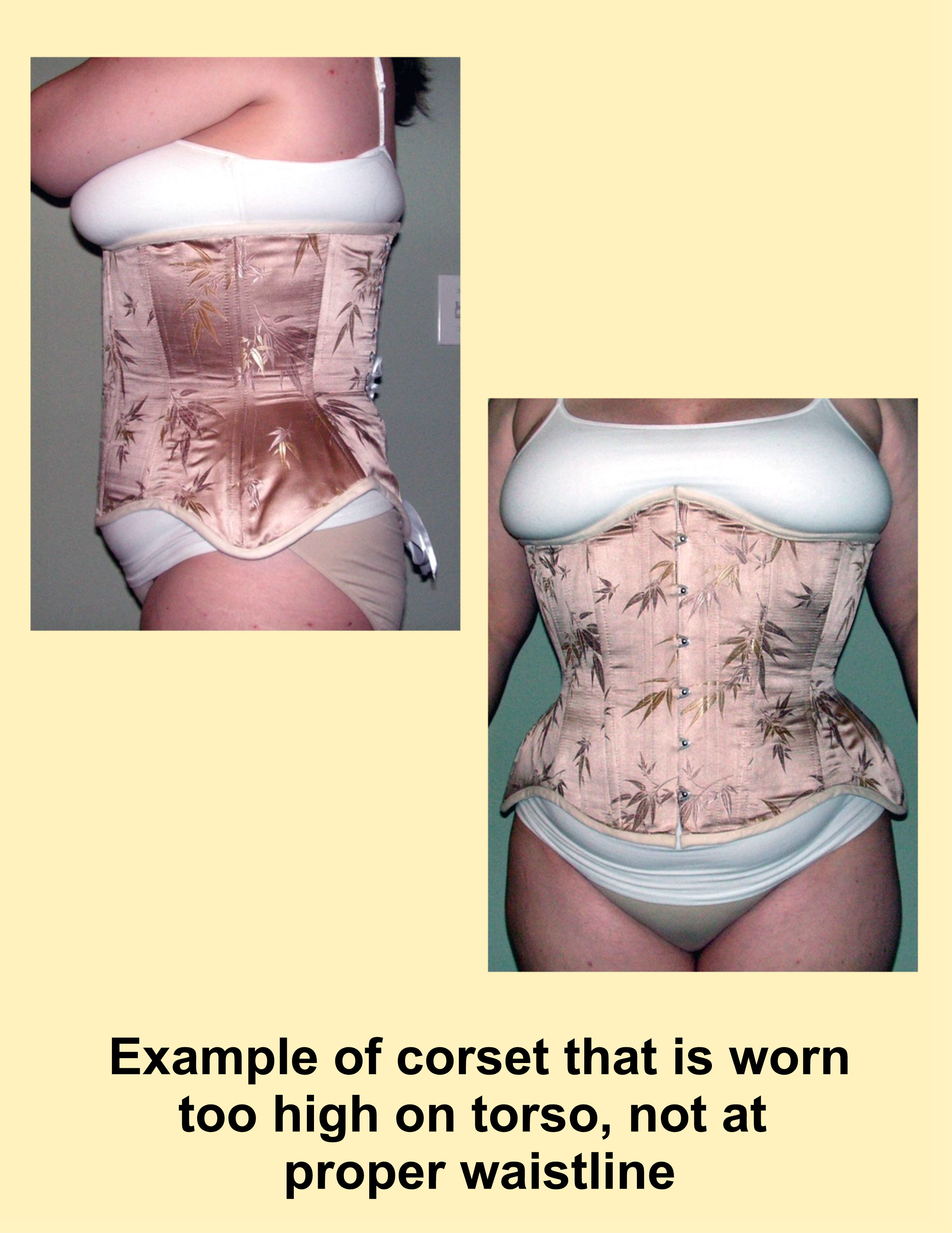 Evaluating the Fit of a New Corset – Part II; Proper Torso Positioning of  the Corset