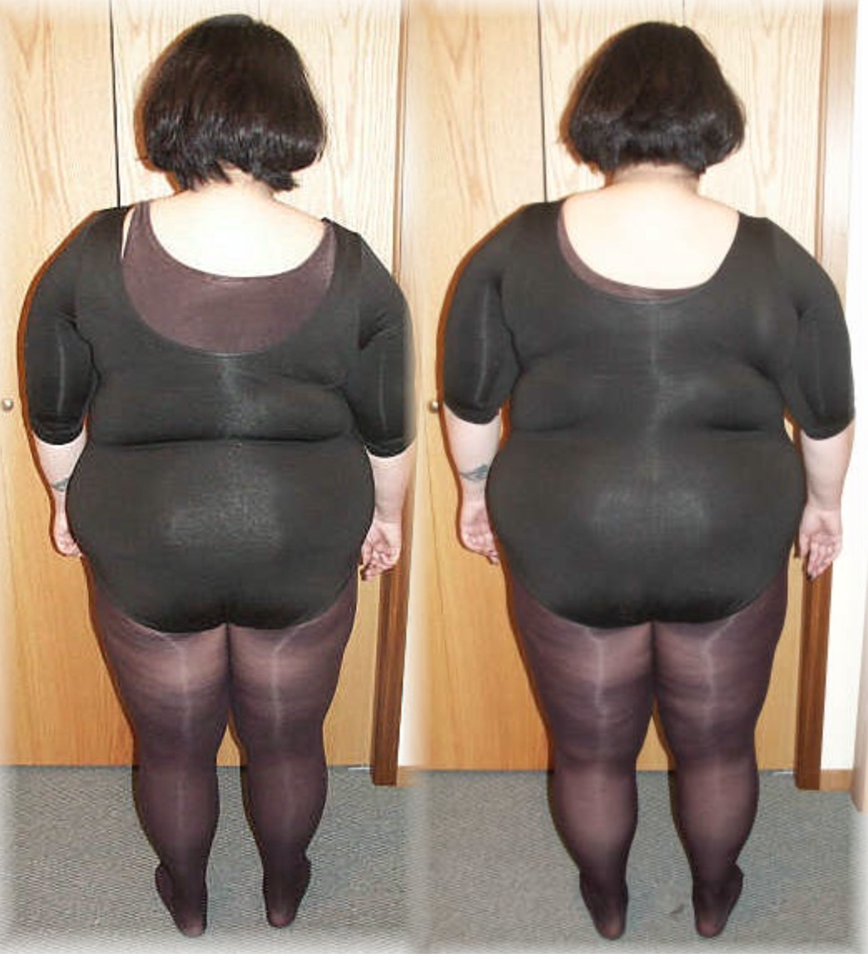American Obesity Scene. plus size corset training before and after. 